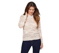Wallis Women's Floral Leaf Jumper in Neutral | Size: Small Wallis Neutral S