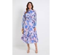 Wallis Women's Floral Organza Shirt Midi Dress in Pink | Size: 10 Wallis Pink 10