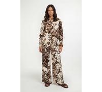 Wallis Floral Print Button Down Shrt Coord In Ivory ivory