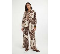 Wallis Floral Print Wide Leg Trouser Coord In Ivory ivory