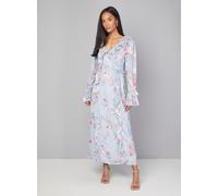 WALLIS Floral Ruffle Belted Midaxi Dress 8