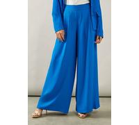 Wallis Fluid Wide Leg Trouser In Cobalt cobalt 14