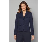 Wallis Four Pocket Short Utility Jacket In Navy navy 16