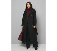 Wallis Funnel Neck Coat In Black black 16