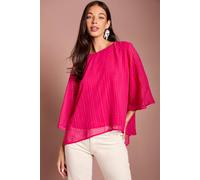 Wallis Hotfix High Low Blouse In Fuchsia fuchsia