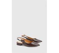 Wallis Isla Faux Leather Slingback Pointed Flats