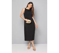 Wallis Jersey Trim Detail Midi Dress In Black black 10