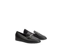 Wallis Jessie Faux Leather Metal Snaffle Loafers, 3, Black