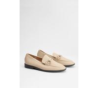 Wallis Women's Jessie Faux Leather Metal Snaffle Loafers in Beige | Size: 7 Wallis Beige 7