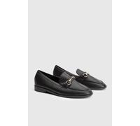 Wallis Jessie Faux Leather Metal Snaffle Loafers In Black black