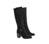 Wallis Katri Faux Suede Block Heel Knee Boots, 5, Black