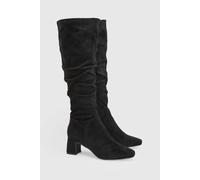 Wallis Kye Faux Suede Knee High Heeled Boots, 4, Black