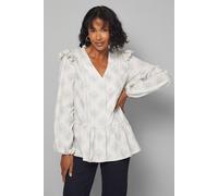 Wallis Ladder Trim Insert Blouse In Ivory ivory 20