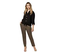 Wallis Ladies Tie Front Shirt, Black (12)