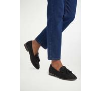 Wallis Laptice Faux Suede Bow Detail Trim Loafers, 5, Natural Black