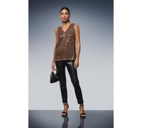 Wallis Leopard Sequin Cami In Natural natural 20