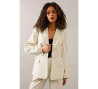 Wallis Linen Mix Wrap Detail Blazer In Cream cream 18