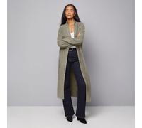 Wallis Longline Maxi Cable Cardigan GREY LARGE