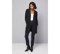 Wallis Longline Seam Cardigan In Black black S