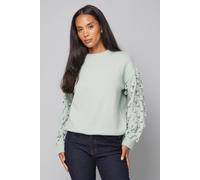 Wallis Loop Sleeve Jumper In Sage sage S