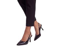 Wallis Maja Faux Cracked Leather Slingback High Stiletto Heel Court Shoes