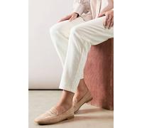 Wallis Marine Faux Suede Square Toe Flat Penny Loafers In Beige beige 4