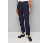 WALLIS Navy Smart Tapered Leg Trousers 10