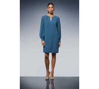 Wallis Occasion Embellished Chiffon Shift Dress In Blue blue