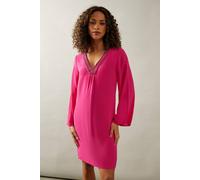 Occasion Hand Embellished Sequin Shift Dress Wallis Pink 10