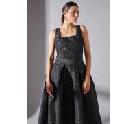 Wallis Occasion Spot Jacquard Co-Ord Top In Black black 10