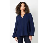 Wallis Women's Overhead Shirt in Navy | Size: 10 Wallis Navy 10