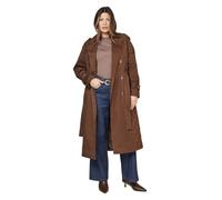 Wallis Women's Padded Belted Trench Coat in Chocolate | Size: 18 Wallis Chocolate 18