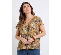 Wallis Women's Paisley Overhead Shirt in Olive | Size: 18 Wallis Olive 18