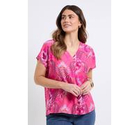 Wallis Paisley Overhead Shirt In Pink pink
