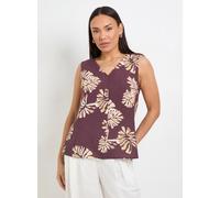 WALLIS Palm Print Button Cami Top 10