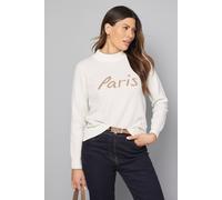 Wallis Paris Crew Neck Jumper In Ivory ivory S
