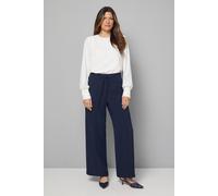 Wallis Patch Pocket Tie Waist Utility Straight Leg Trouser In Navy navy 18