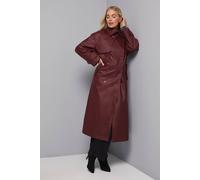 Wallis Women's Petite A Line Inverted Box Pleat Back Mac in Berry | Size: 16 Wallis Berry 16