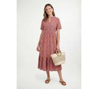 WALLIS Petite Animal Print Collarless Midi Dress 14