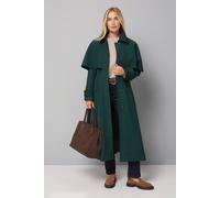 Wallis Petite Belted Cape Coat In Forest forest 18