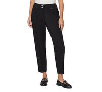 Wallis Petite Black Smart Tapered Leg Trousers, 14, Black