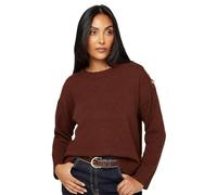 Wallis Petite Brown Pointelle Sleeve Button Detail Jumper, M, Brown