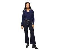 Wallis Women's Petite Cable Embellished Polo Collar Jumper in Navy | Size: Medium Wallis Navy M
