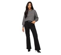 Wallis Women's Petite Charcoal Trim Detail Hooded Jumper | Size: Large Wallis Charcoal L