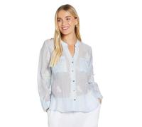 Wallis Women's Petite Embroidered Overhead Shirt in Blue | Size: 14 Wallis Blue 14