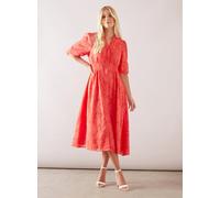 WALLIS Petite Floral Jacquard Button Midi Dress 16