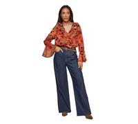 Wallis Women's Petite Floral Print Ruffle Detail Blouse in Mustard | Size: 18 Wallis Mustard 18