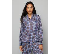 Wallis Petite Geo Print Pintuck Tie Neck Blouse In Navy navy 16