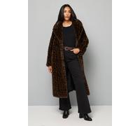 Wallis Women's Petite Leopard Faux Fur Coat | Size: 12 Wallis Leopard 12