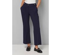 Wallis Petite Navy Smart Bootcut Leg Trousers navy 8